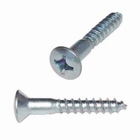 OPWS6112 #6 X 1-1/2" Oval Head, Phillips, Wood Screw, Zinc